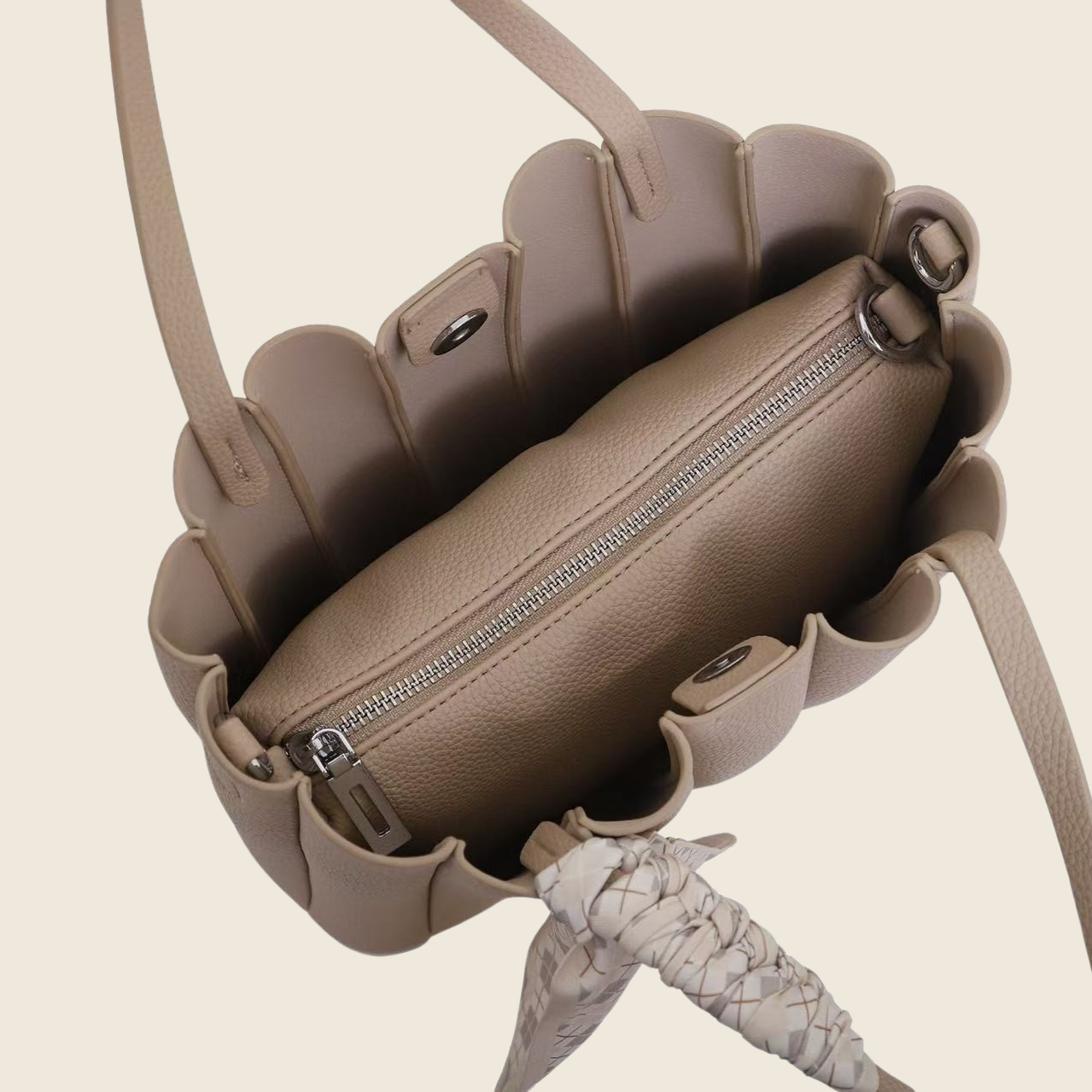 Karry Pleated Bucket Bag